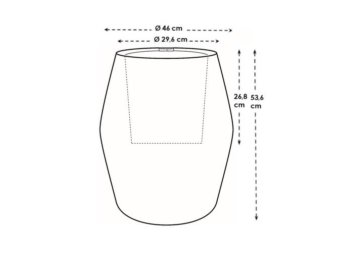 june split high 46cm bianco lino